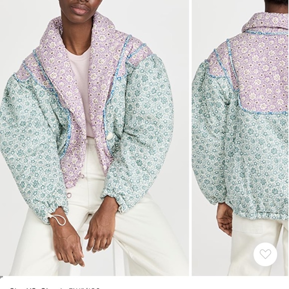 Sea Multicolor Floral Puffer Jacket - Picture 5 of 6